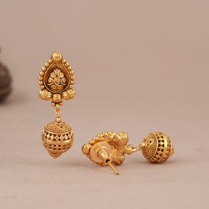 Beautiful antique gold pearl mala necklace set