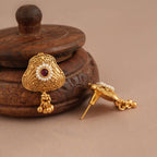 Stunning antique gold plated long stone mangalsutra set