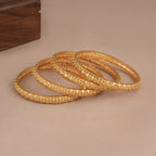 Beautiful antique gold plated bangle set for women ( set of 4 )