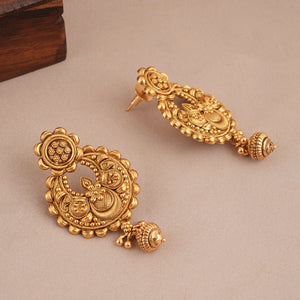 Amazing plain antique gold traditional choker necklace set