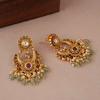 Stunning antique gold kundan multicolor mangalsutra set