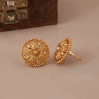 Plain traditional antique gold necklace set