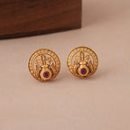 Beautiful antique gold carved pendant set
