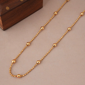 Cute elegant gold ball chain