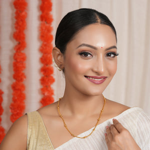 Cute elegant gold ball chain