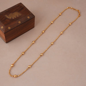 Cute elegant gold ball chain