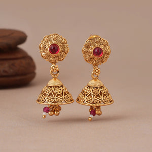 Long stunning antique gold multicolor necklace set