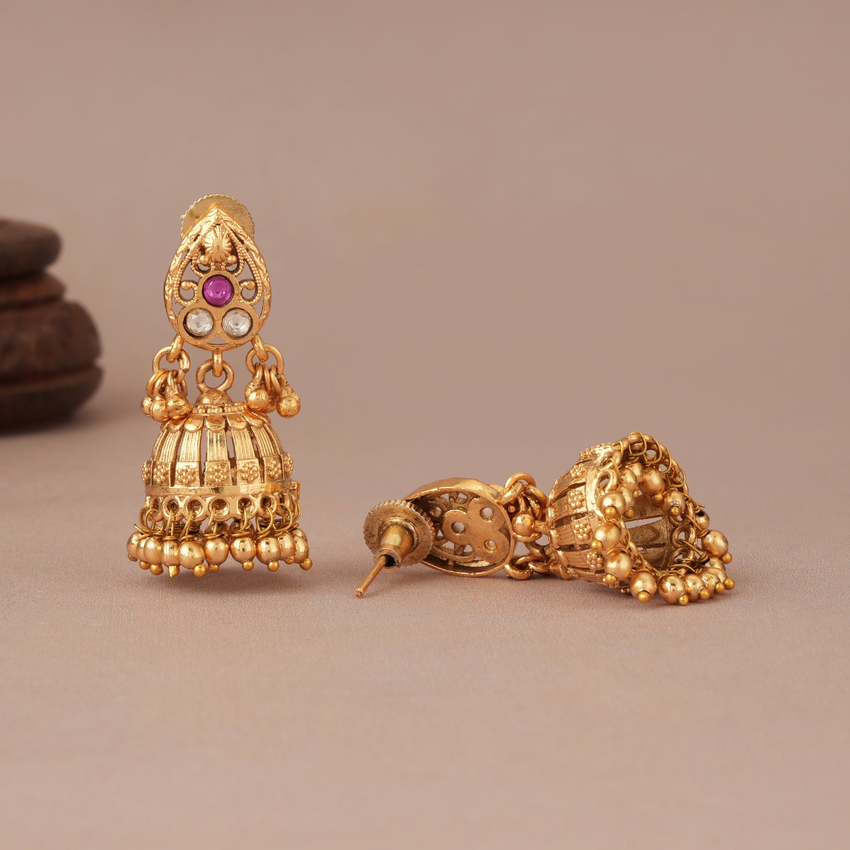 Long amazing antique gold rajwadi magalsutra set