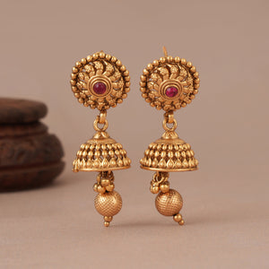 Beautiful long traditional stone necklace set for women