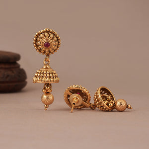 Beautiful long traditional stone necklace set for women