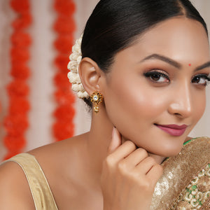 Cute elegant antique gold kundan traditional earring