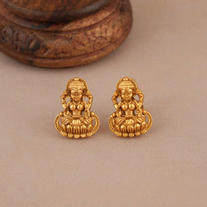 Long antique gold maa lakshmi mangalsutra set I Temple Jewelry