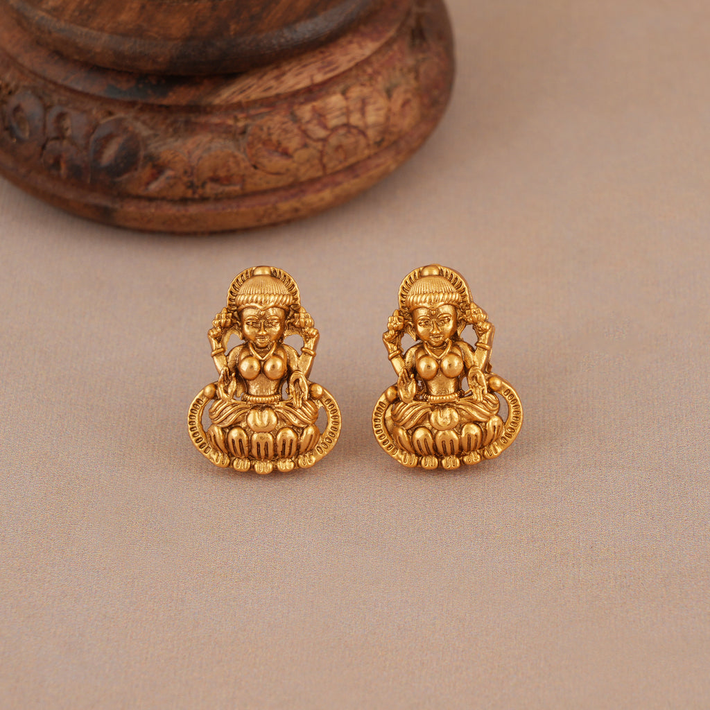 Long antique gold maa lakshmi mangalsutra set I Temple Jewelry
