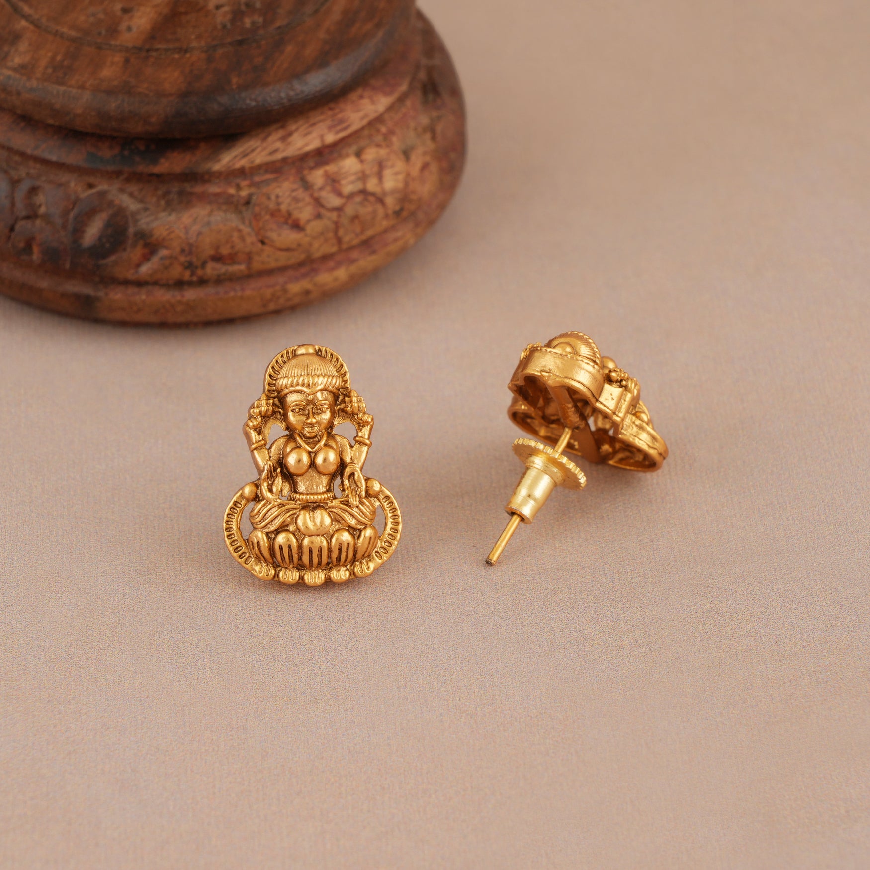 Long antique gold maa lakshmi mangalsutra set I Temple Jewelry