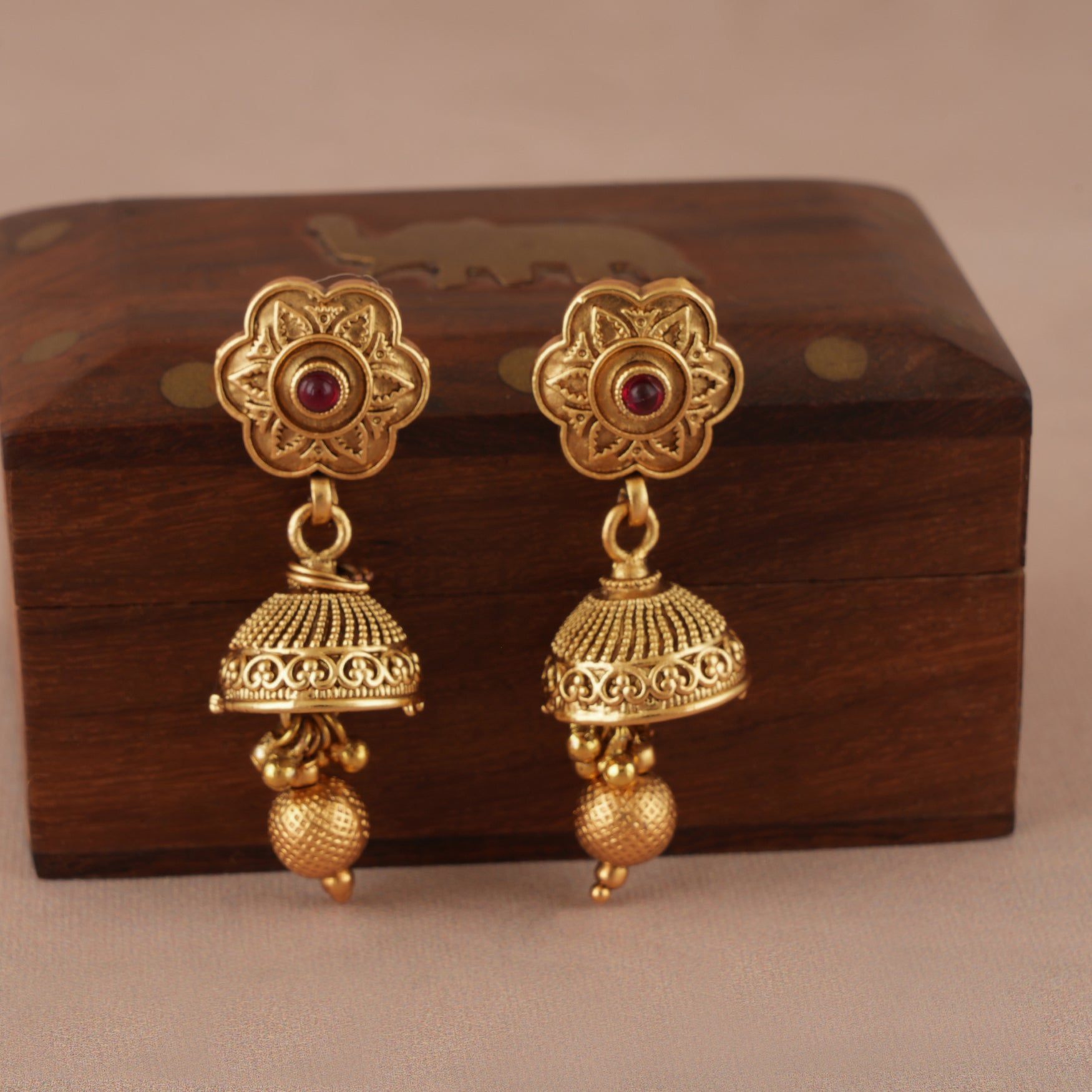 Long stunning gold plated necklace set