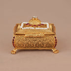 Stunning antique gold sindoor box