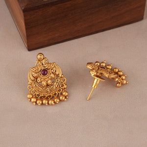 Beautiful stone antique gold mangalsutra set