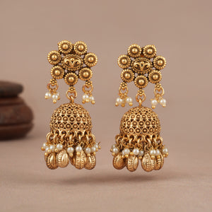 Amazing antique gold pearl necklace set