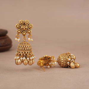 Amazing antique gold pearl necklace set