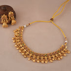 Amazing high gold stone necklace set