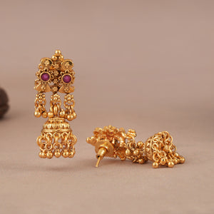 Amazing high gold stone necklace set