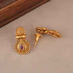 Antique gold stone necklace set