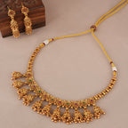 Beautiful stone antique gold choker necklace set