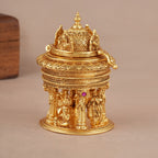 Lord Krishna's life inspiration sindoor box I Temple jewellery