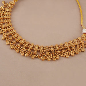Plain high gold necklace set