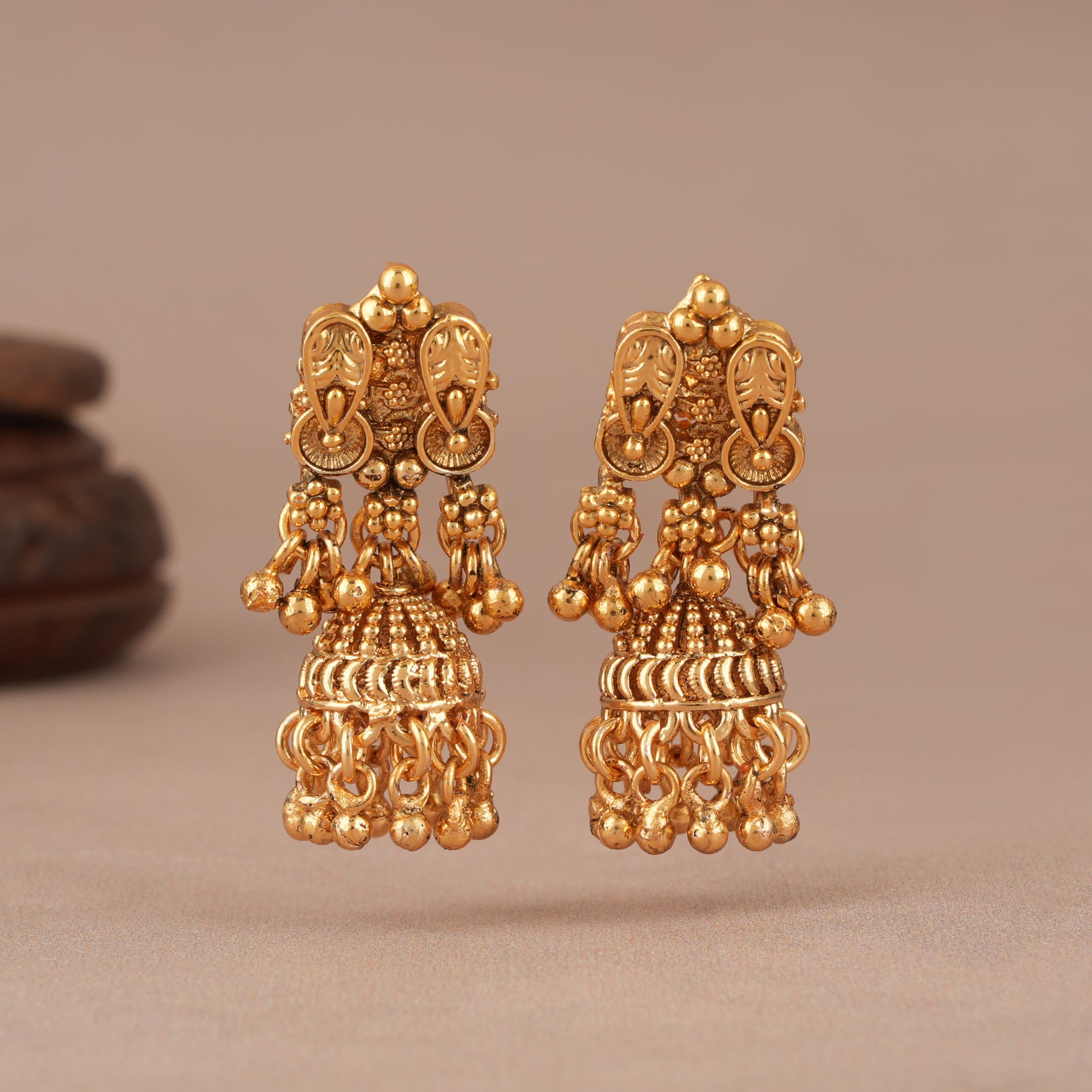 Plain high gold necklace set