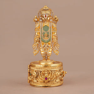 Beautiful lord venkateshwara kumkum box