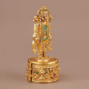 Beautiful lord venkateshwara kumkum box