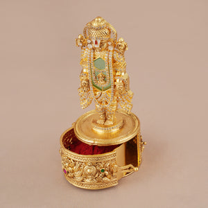 Beautiful lord venkateshwara kumkum box