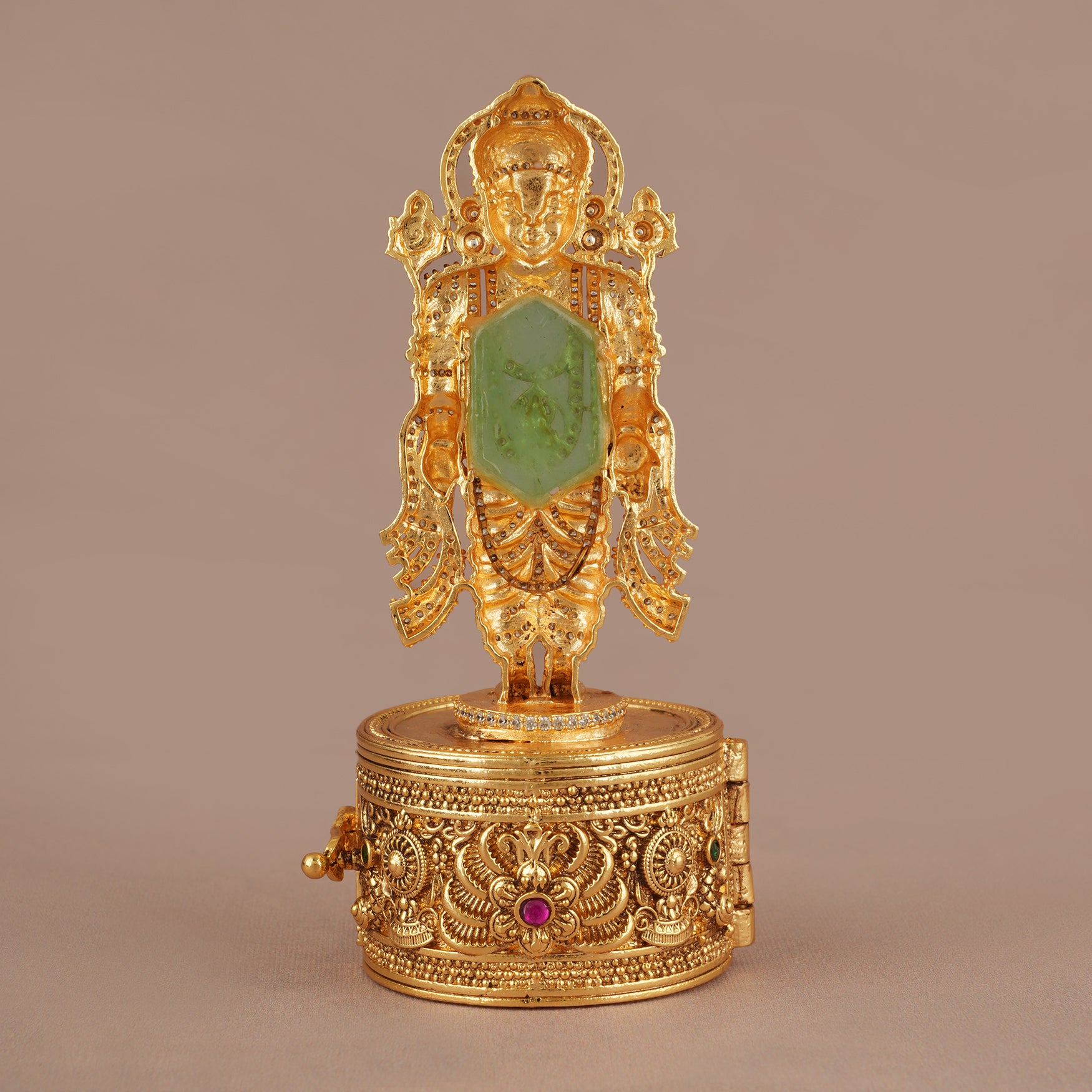 Beautiful lord venkateshwara kumkum box