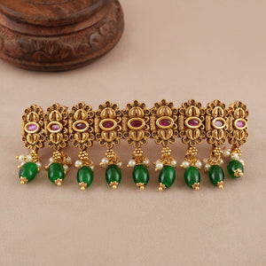 Stunning antique gold hair buckle