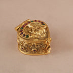 Maa Lakshmi gold kumkum box