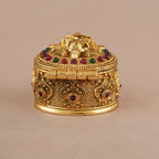 Maa Lakshmi gold kumkum box