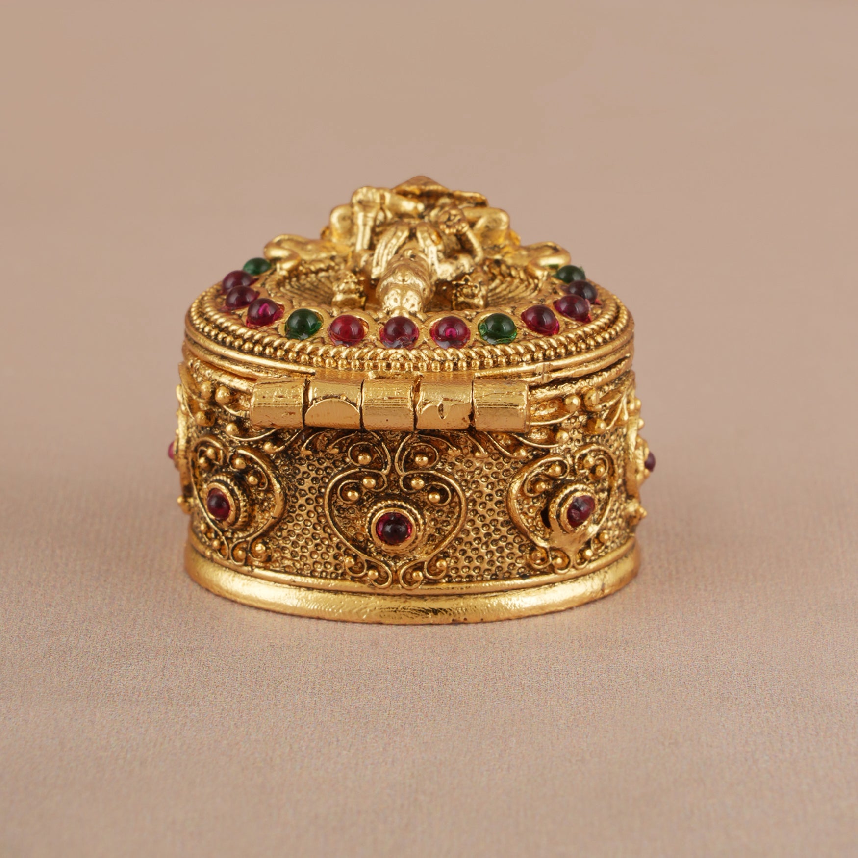 Maa Lakshmi gold kumkum box