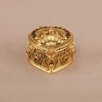 Maa Lakshmi gold kumkum box