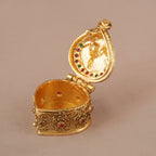 Maa Lakshmi gold kumkum box