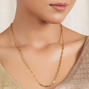 Beautiful sleek gold plated chain