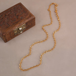 Gold plated open chain