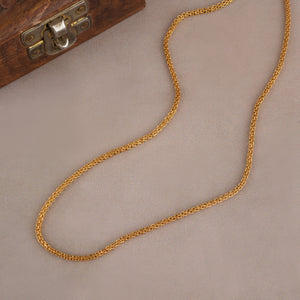Plain gold plated chain