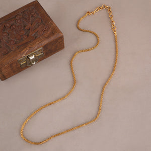 Plain gold plated chain