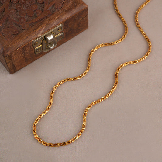 Beautiful gold plated solid chain