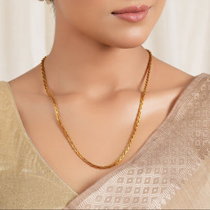 Beautiful gold plated solid chain