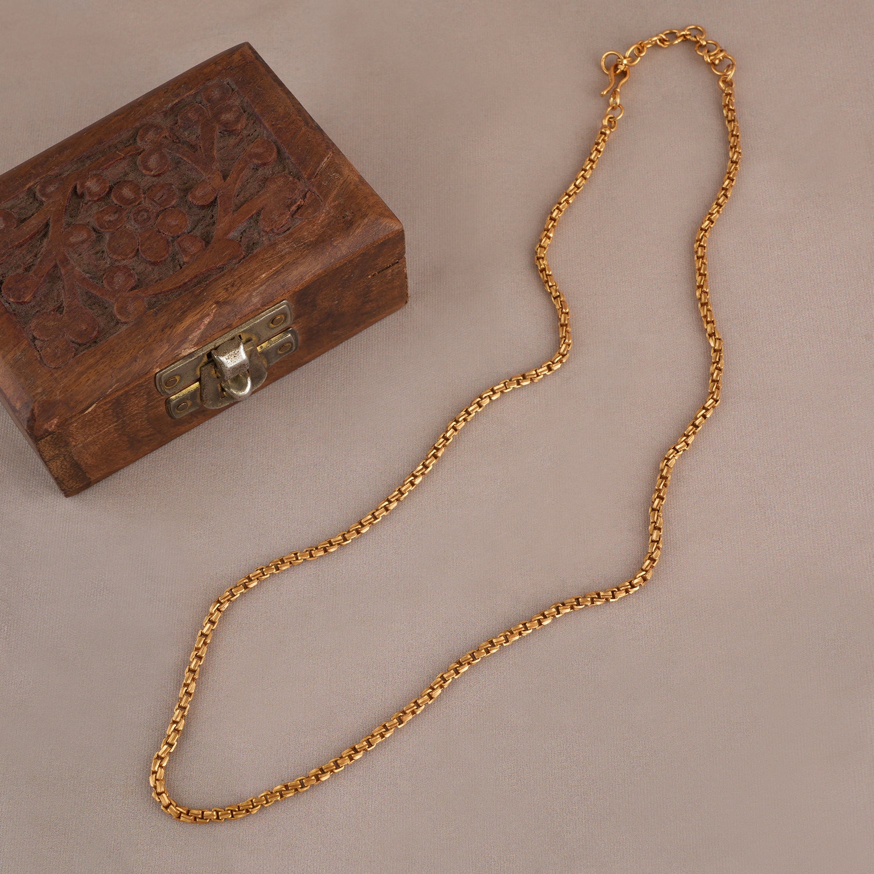 Gold plated link chain