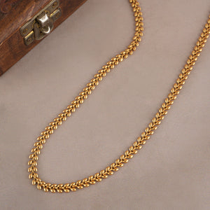 Sleek elegant gold plated chain