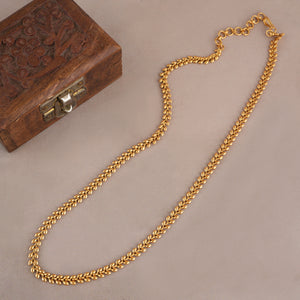 Sleek elegant gold plated chain