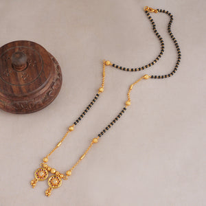 Beautiful gold plated diamond mangalsutra